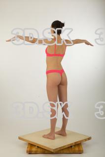 Whole body modeling t pose of Jean in red underwear…